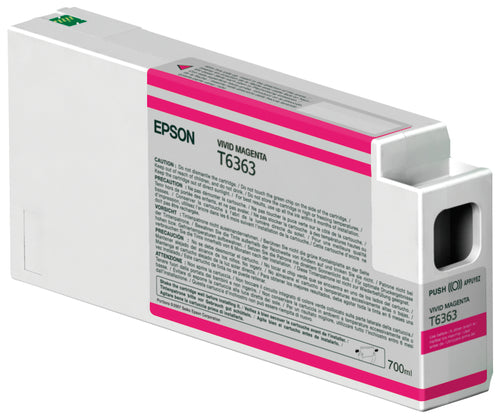 Epson Singlepack Vivid Magenta T636300 UltraChrome HDR 700 ml Epson Singlepack Vivid Magenta T636300 UltraChrome HDR 700 ml